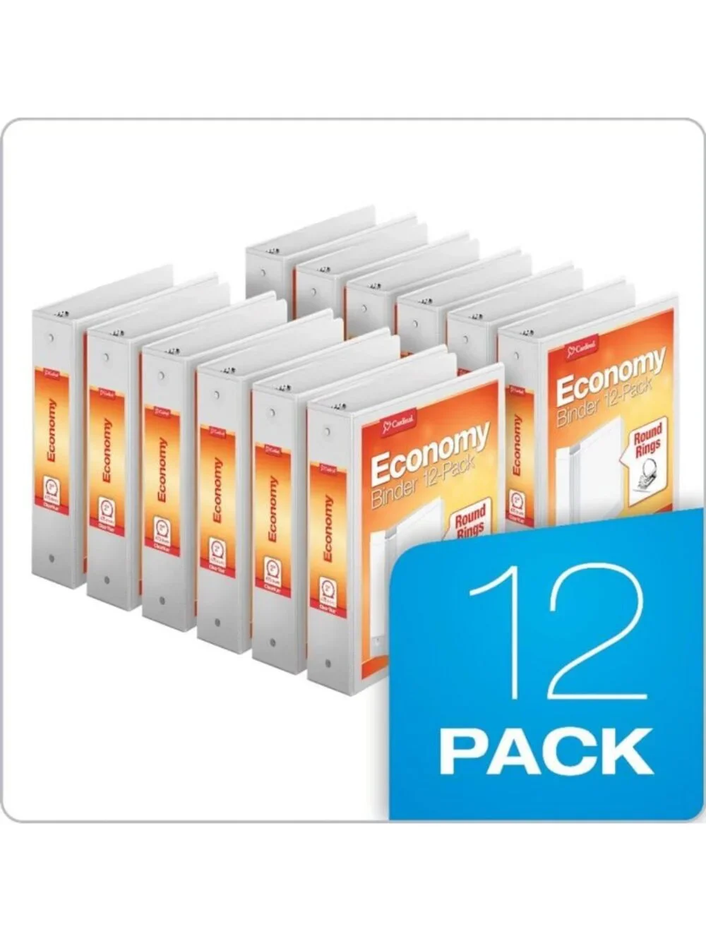 3-Ring Binders, 2-Inch Round Rings, Holds 475 Sheets, ClearVue Presentation